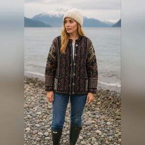 CCO NWT Buttercup Knitwear Hand Loomed Cardigan